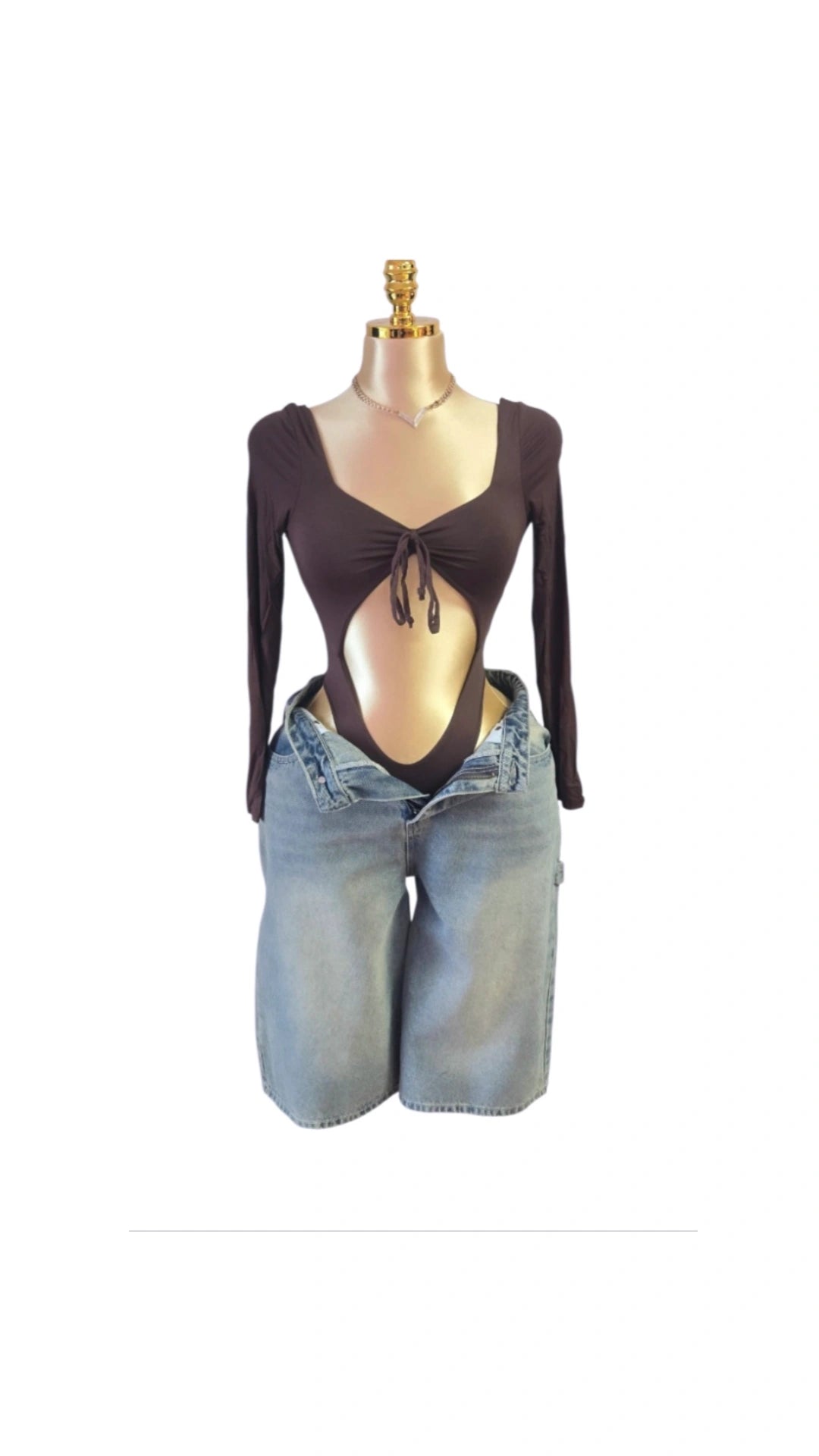 Brown Bodysuit (Stretch)