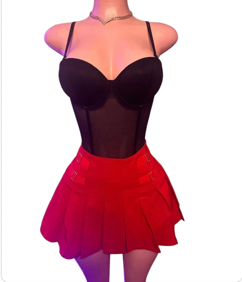Marisol Red Skirt