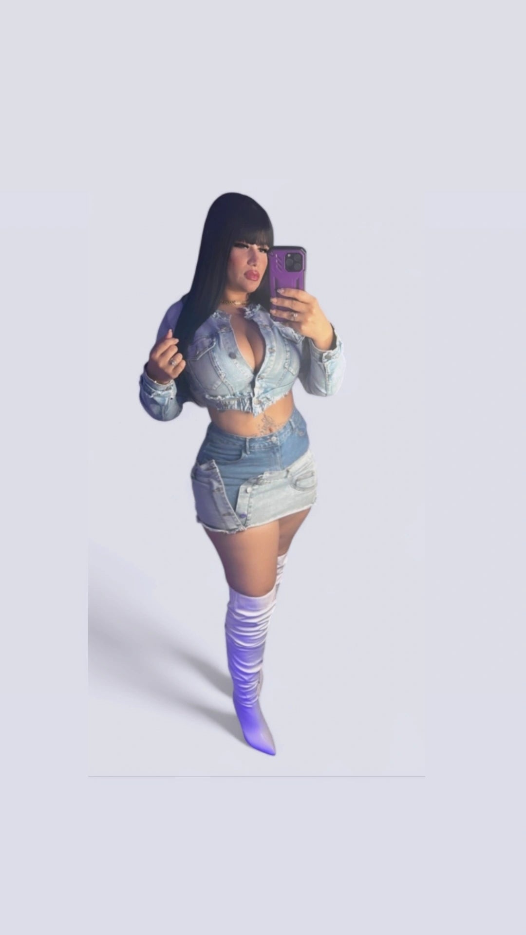 Denim Party Skort