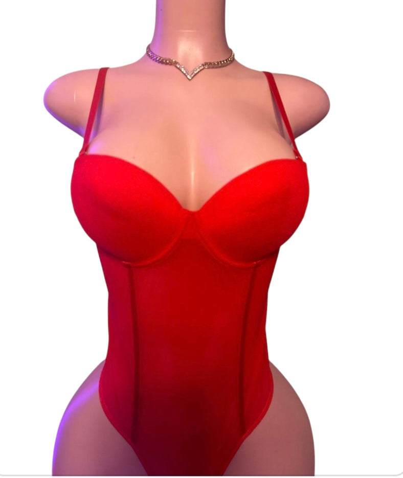 Minka Red Bodysuit