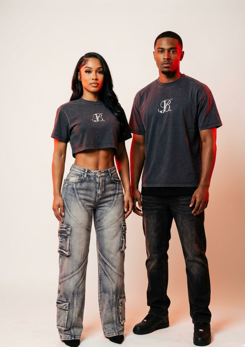 CROP TOP DARK BLUE