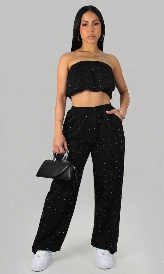 Bling Black Set (Stretch)