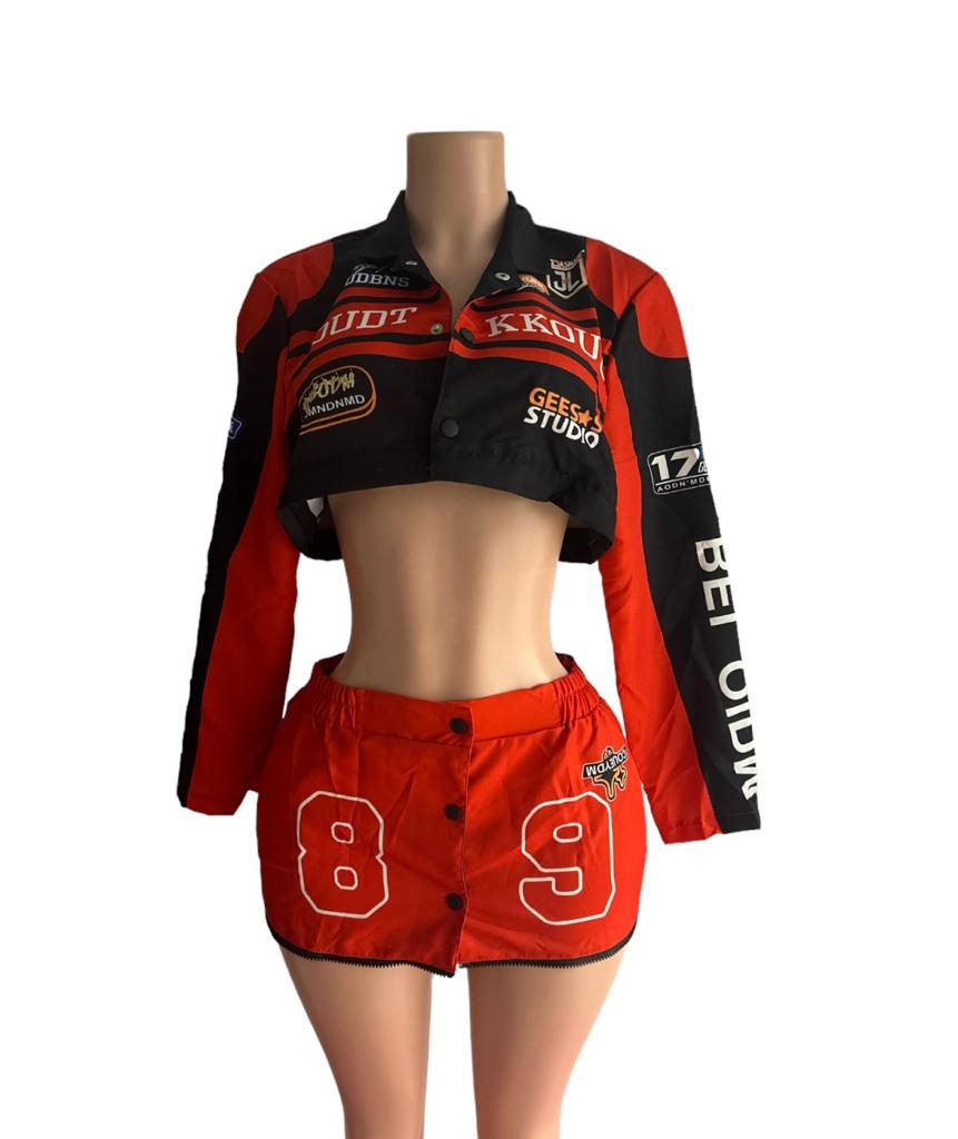 RACING Red Jacket Set