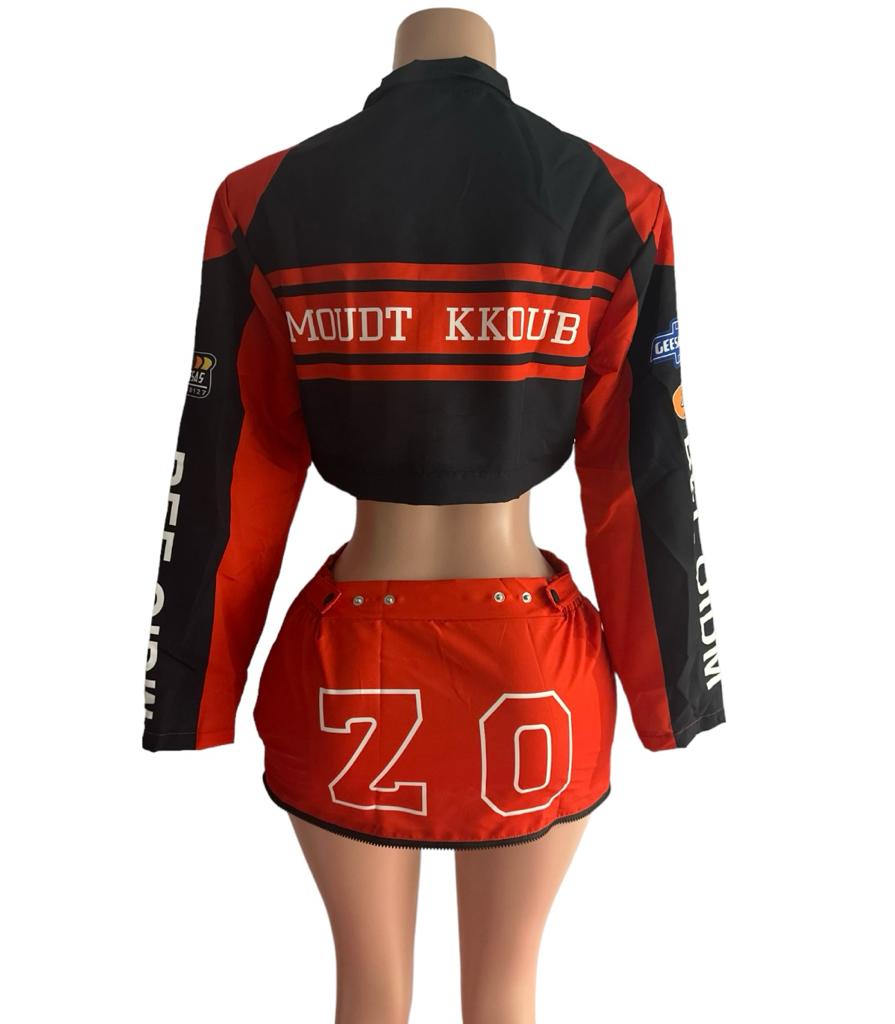 RACING Red Jacket Set