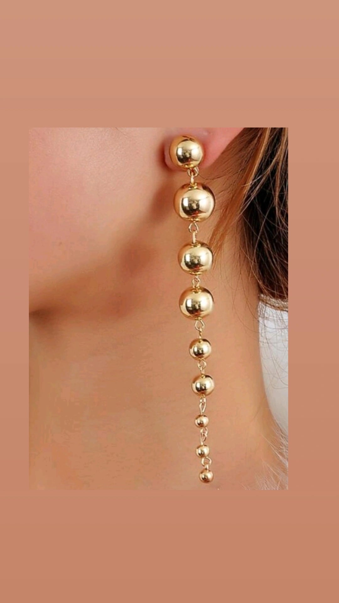 Fashion Earrings Gold Bolas