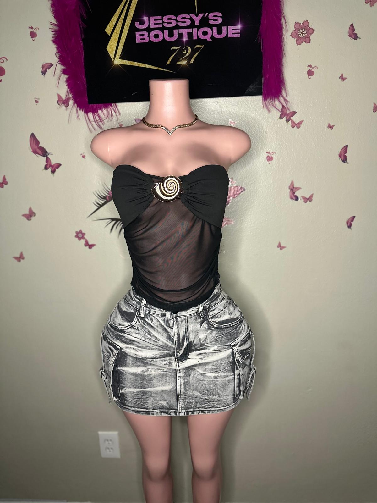 Skirt cargo black