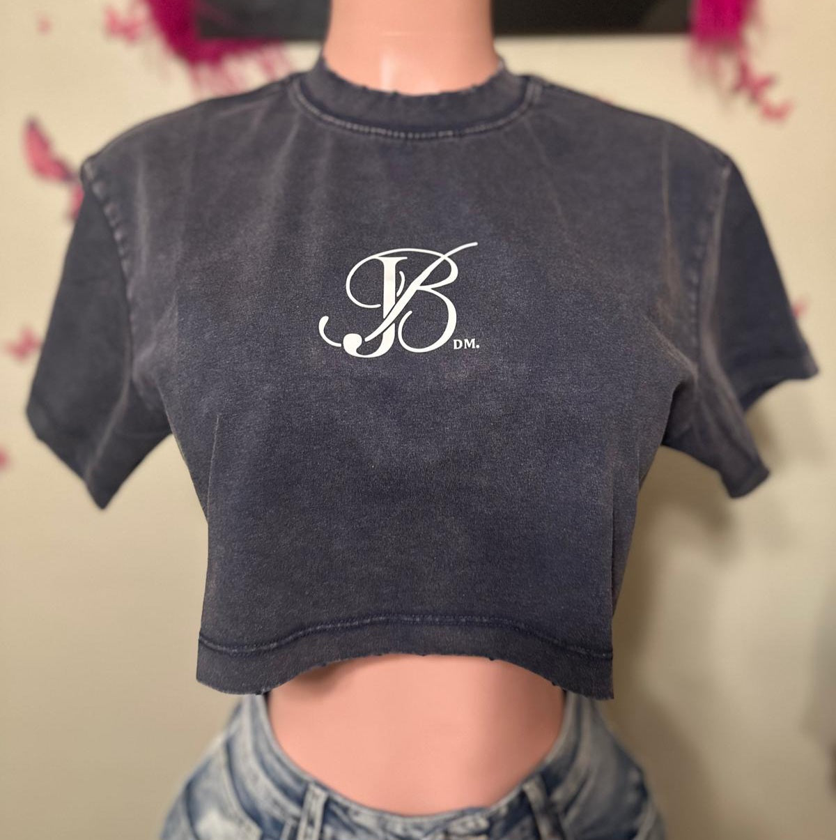 CROP TOP DARK BLUE