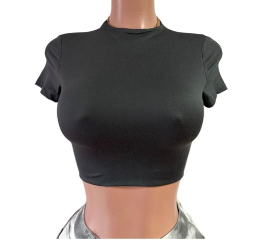 Gray Charcoal Top