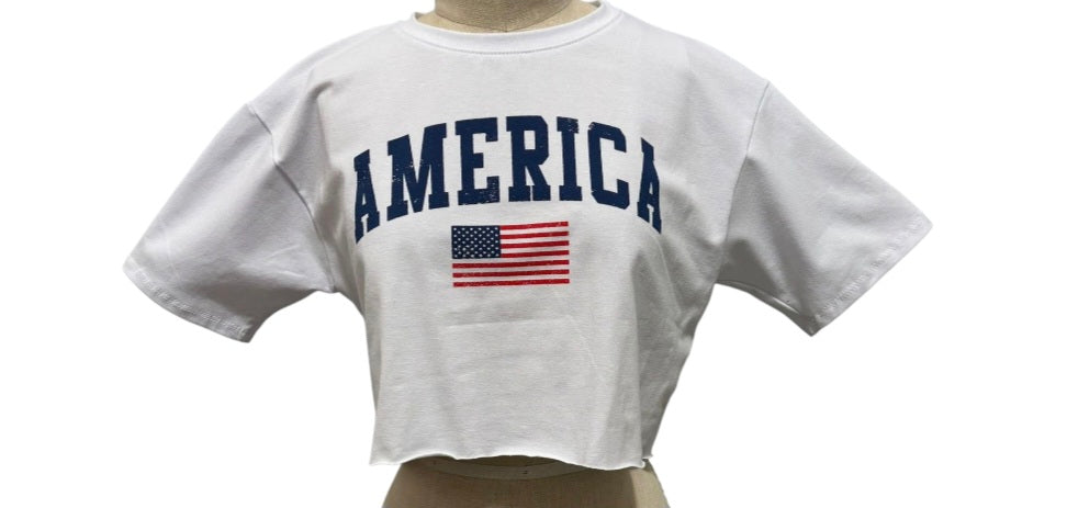 America Flag Top