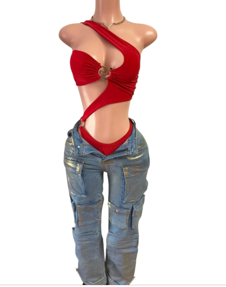 Sunchine Red Bodysuit