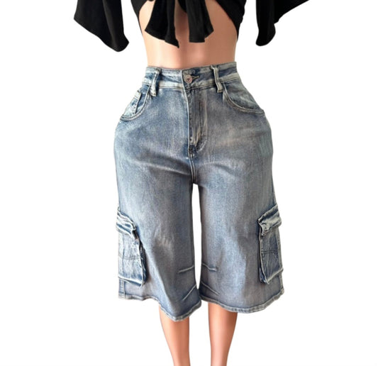 Bermuda Denim Pants