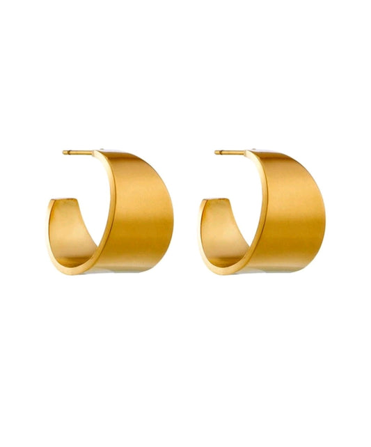 Cros Gold Earrings Medium
