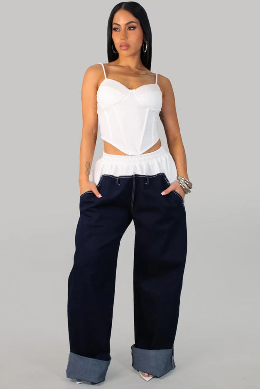 Worries Denim pants Set