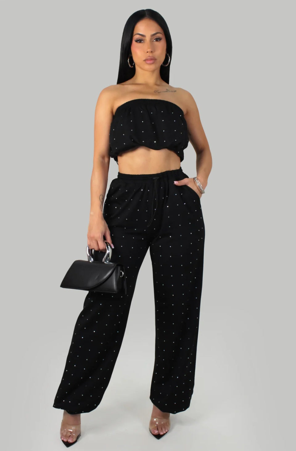 Bling Black Set (Stretch)