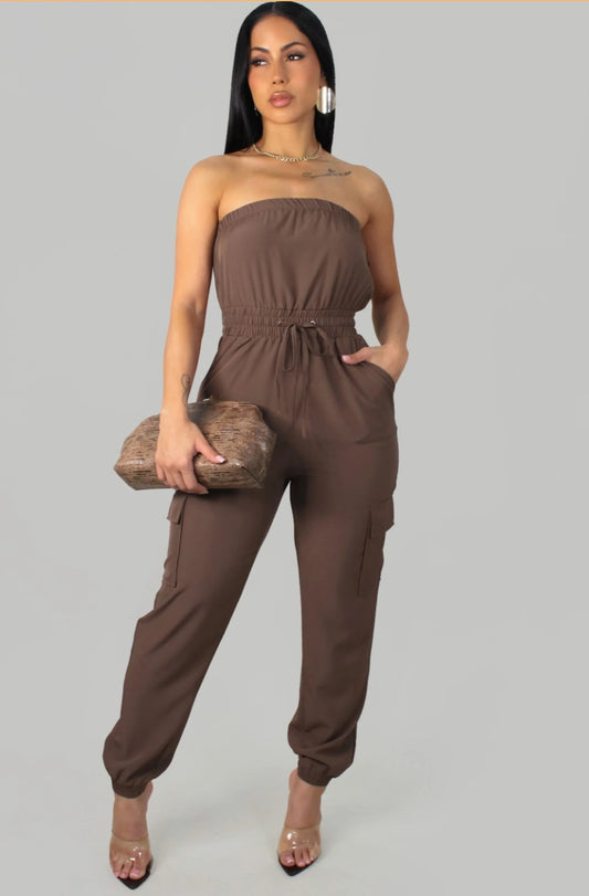 Nancy Brown Jumpsuits (Run to size poco Spandex)