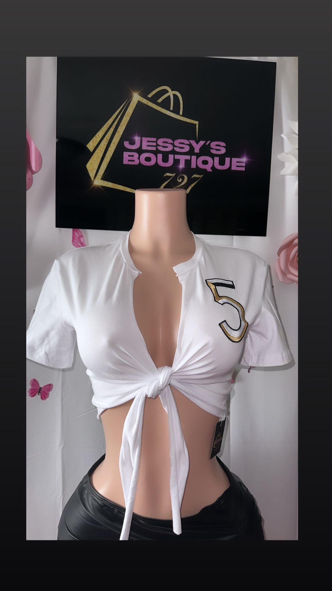 Number 5 Crop top