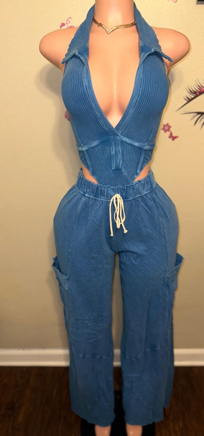 Blue Bodysuit Set