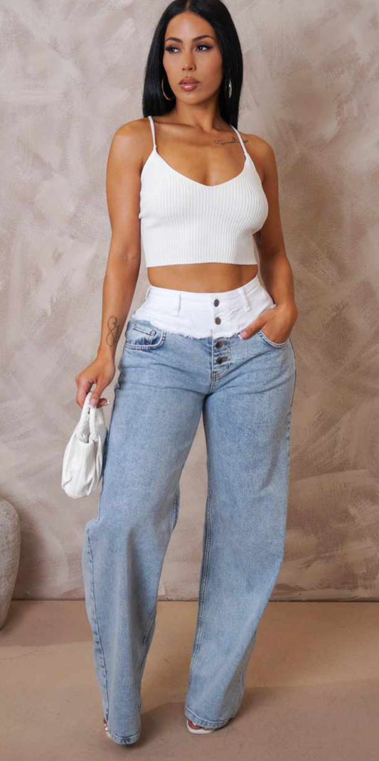 Cargo Denim Pants