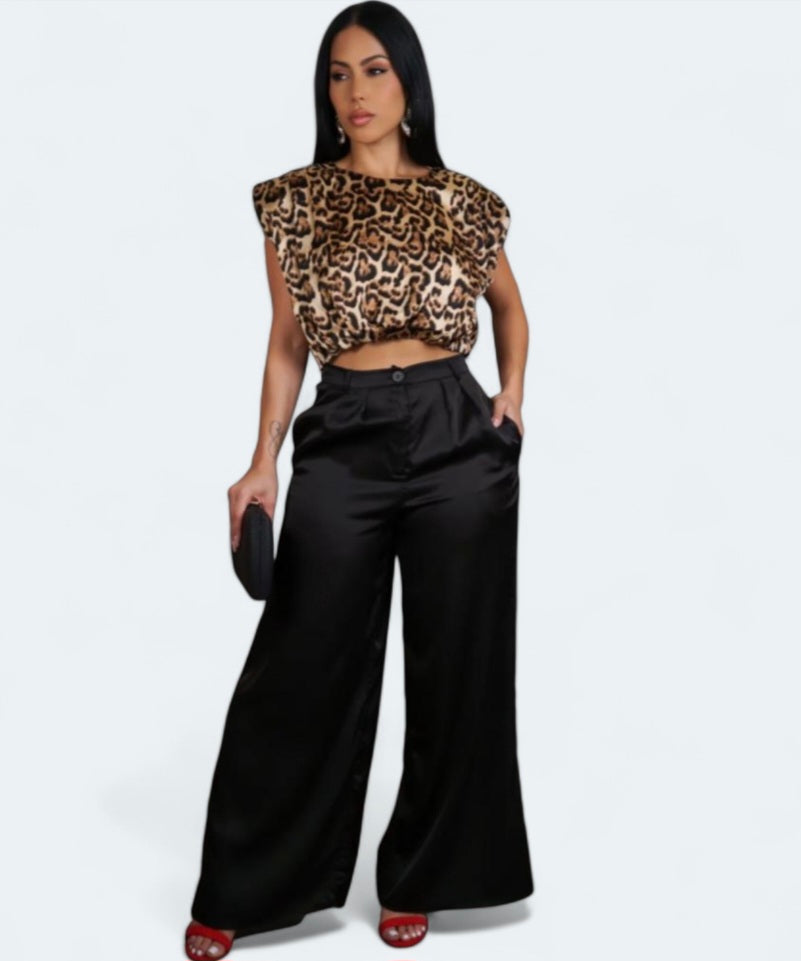 Leopardo Satin Set