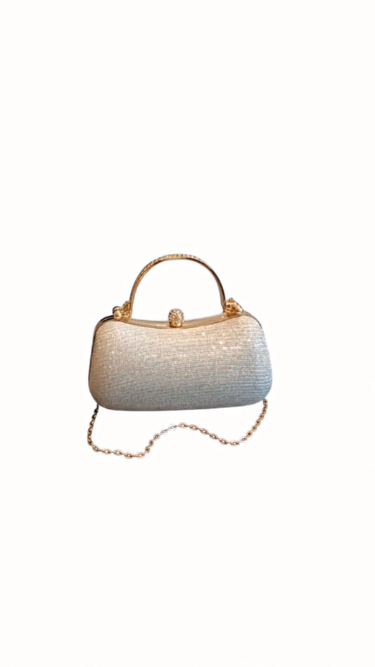 Perla Silver Purse