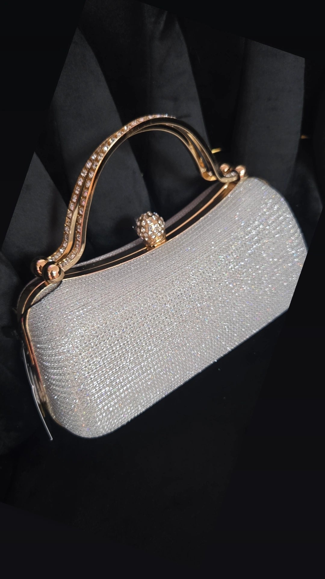 Perla Silver Purse