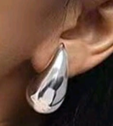 Gota Earrings Silver