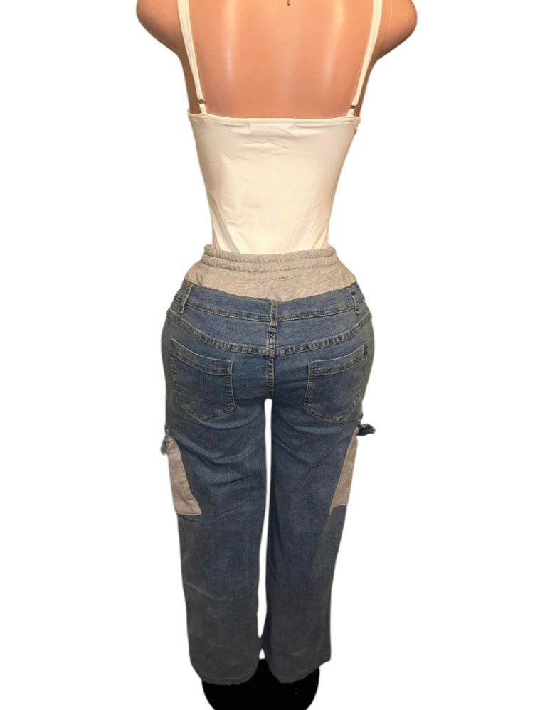 Jean jogger pants