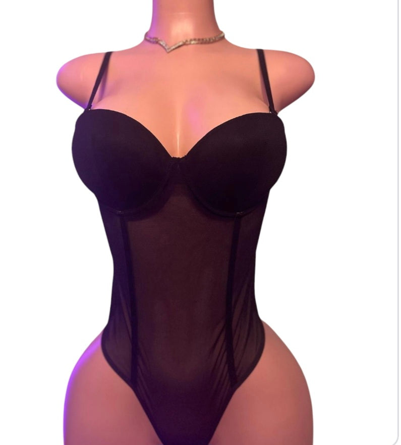 Mesh Bodysuit BLK