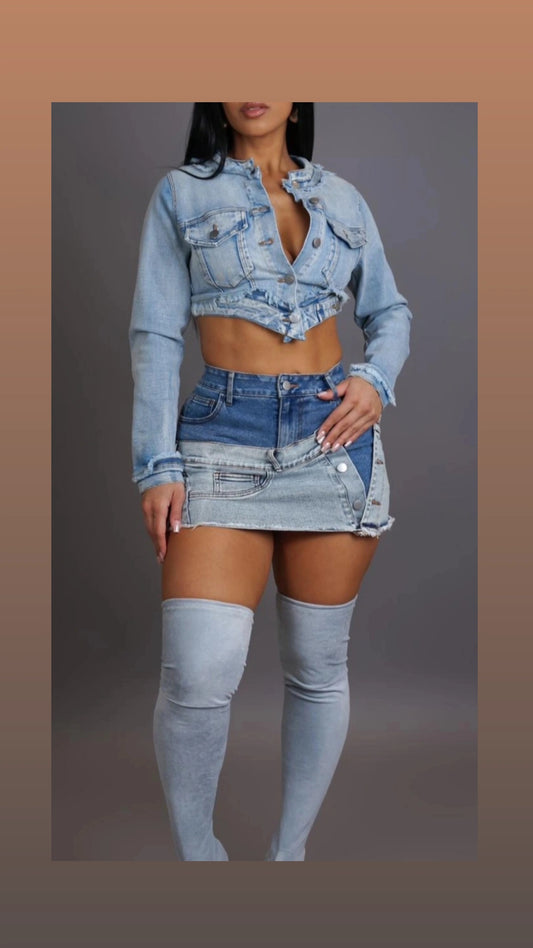 Denim Party Skort