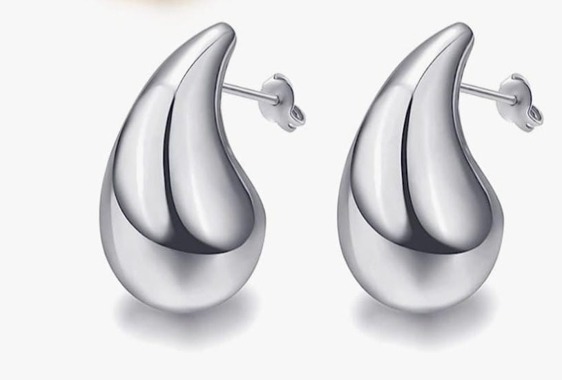 Gota Earrings Silver
