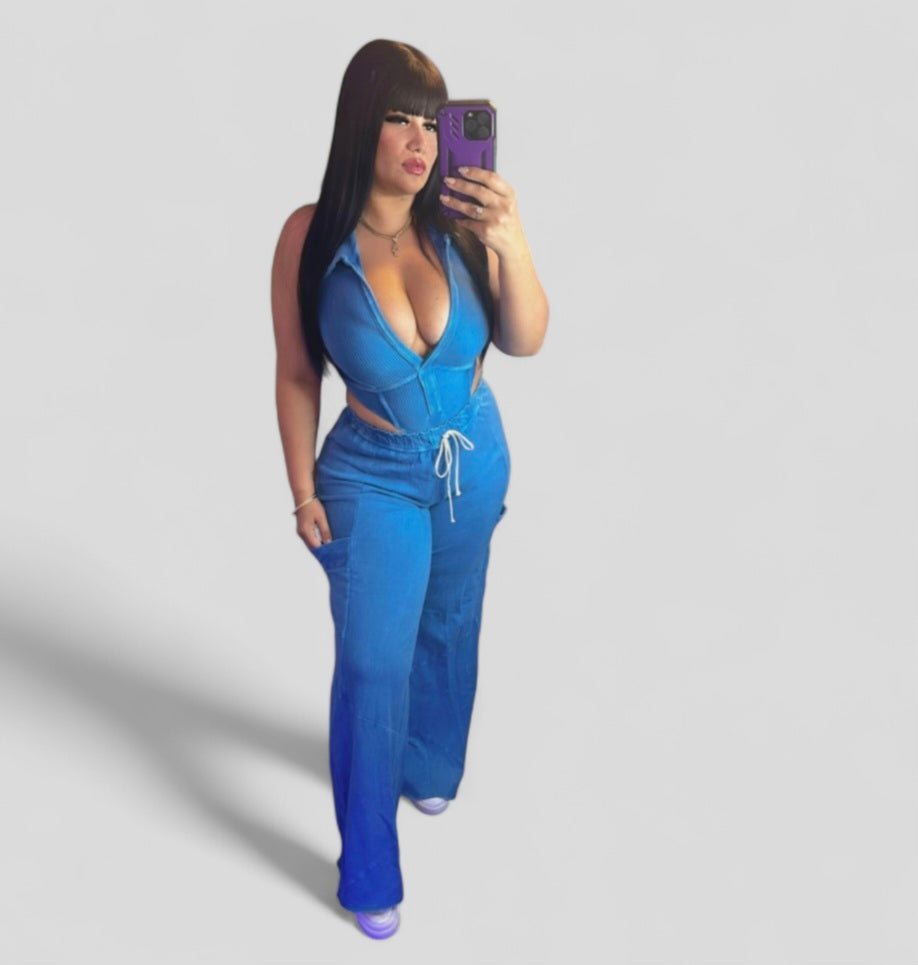 Blue Bodysuit Set