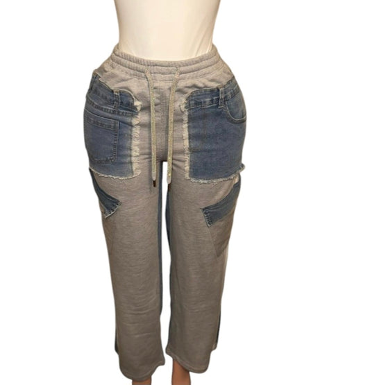 Jean jogger pants